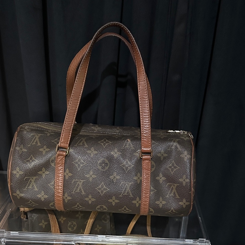 Louis Vuitton Brown Monogram Papillon 30 Barrel Bag
